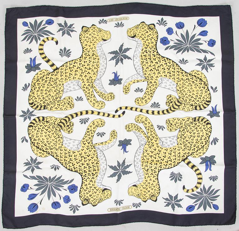 Hermès, scarf, "Les Leopards".