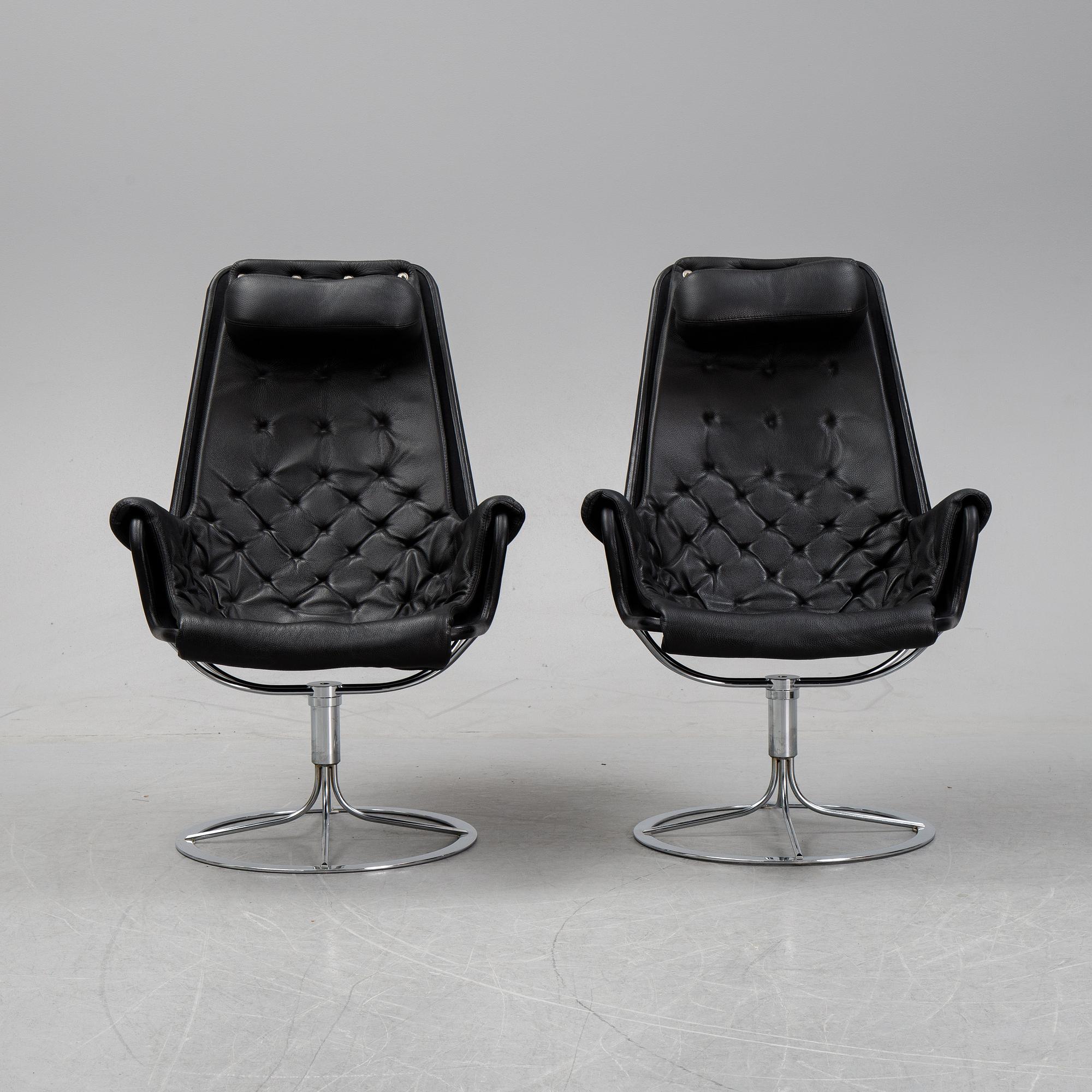 Bruno Mathsson, a pair 'Jetson' armchairs for Dux.