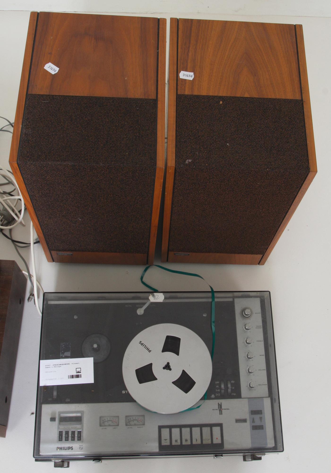 STEREOANLÄGGNING, Pioneer, Luxor o Philips.