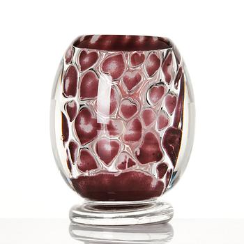 Edvin Öhrström, an ariel glass vase, Orrefors, Sweden 1950.