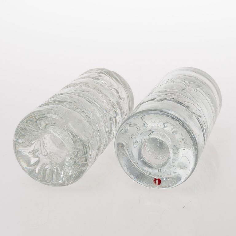 TIMO SARPANEVA, A set of six glass candleholders of the Arkipelago-series for Iittala.