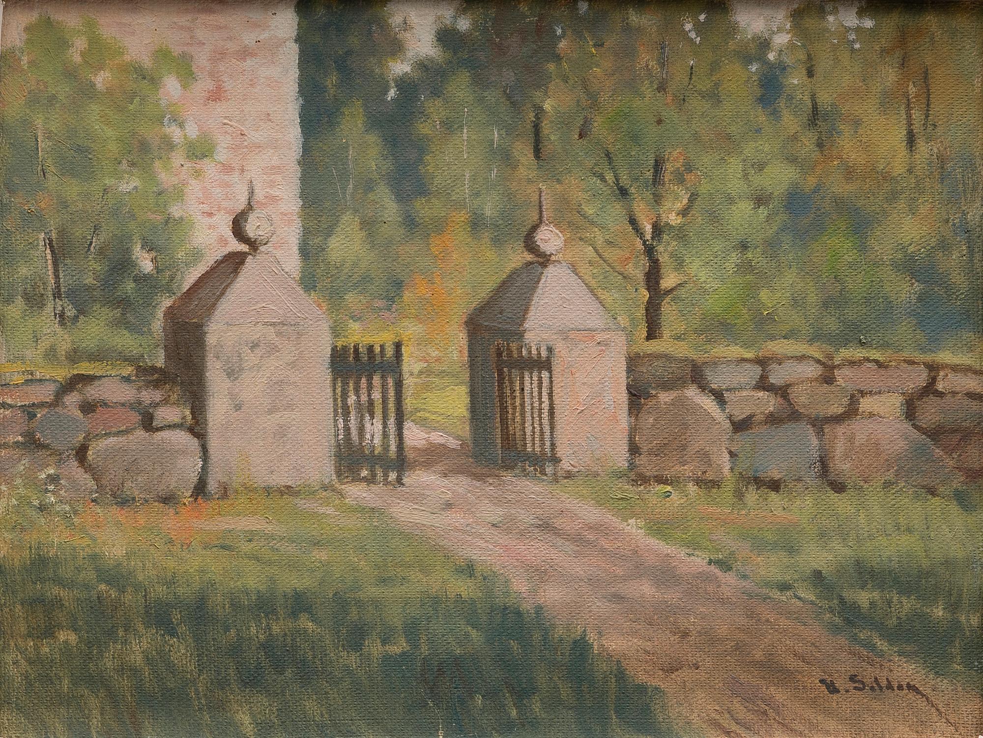 UUNO SOLDAN, öljy kankaalle, signeerattu.