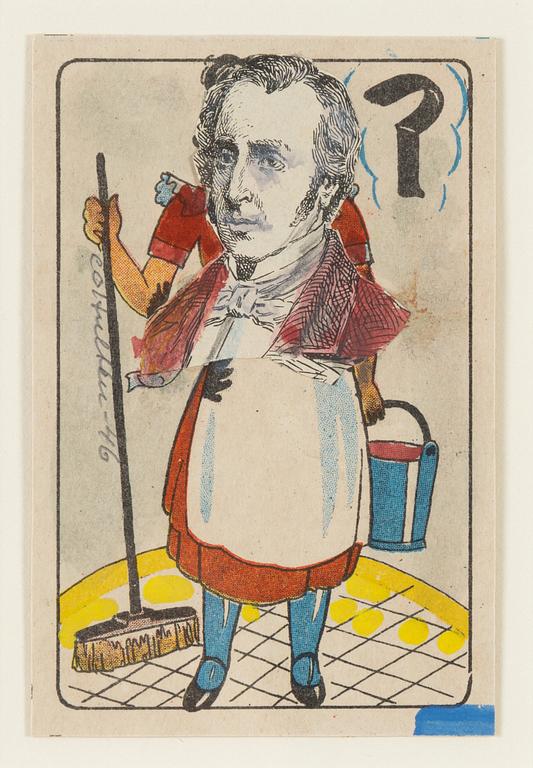 CO Hultén, mixed media and collage on paper, signed and dated -46.