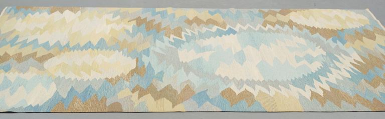 Barbro Nilsson, A carpet, "Solfläckar", flat weave, ca 287,5-289 x 207-208,5 cm, signed AB MMF BN.