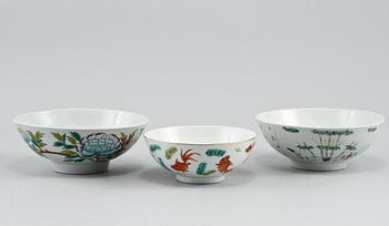 SKÅLAR, 12 st, porslin, Kina 1800/1900-tal.