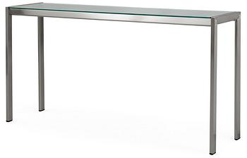 104. A Gae Aulenti steel and glass sideboard 'Appia', Zanotta, Italy.