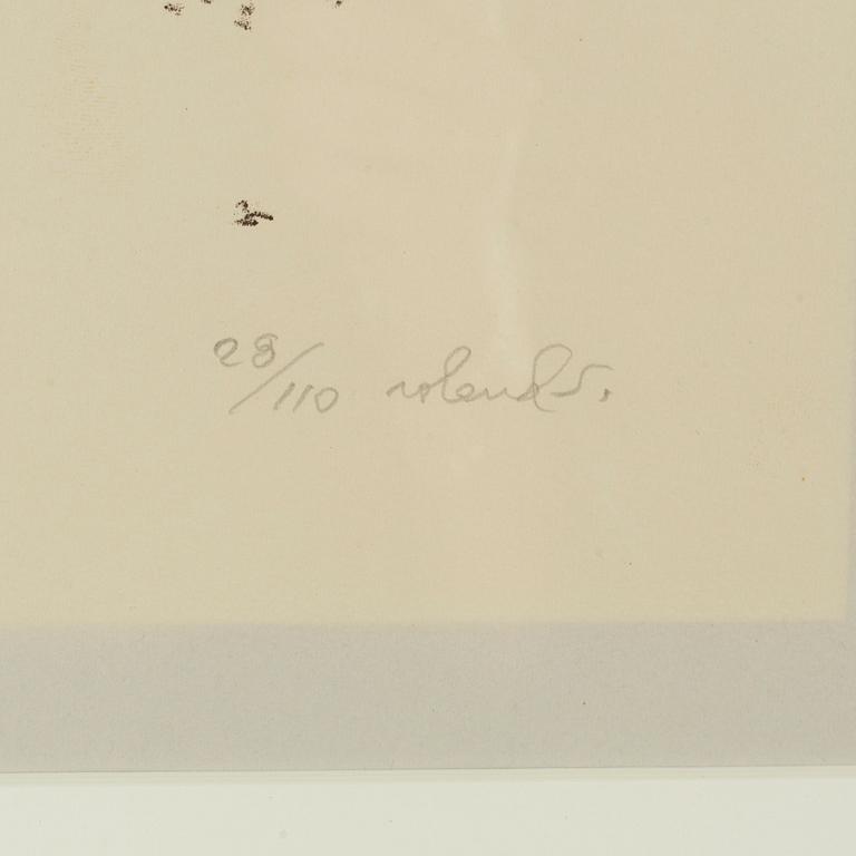 Roland Svensson, 3 färglitografier, signerade och 2 numrerade.