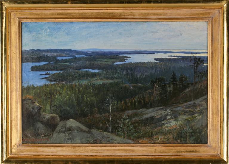 OTTO HESSELBOM, olja på duk, signerad.