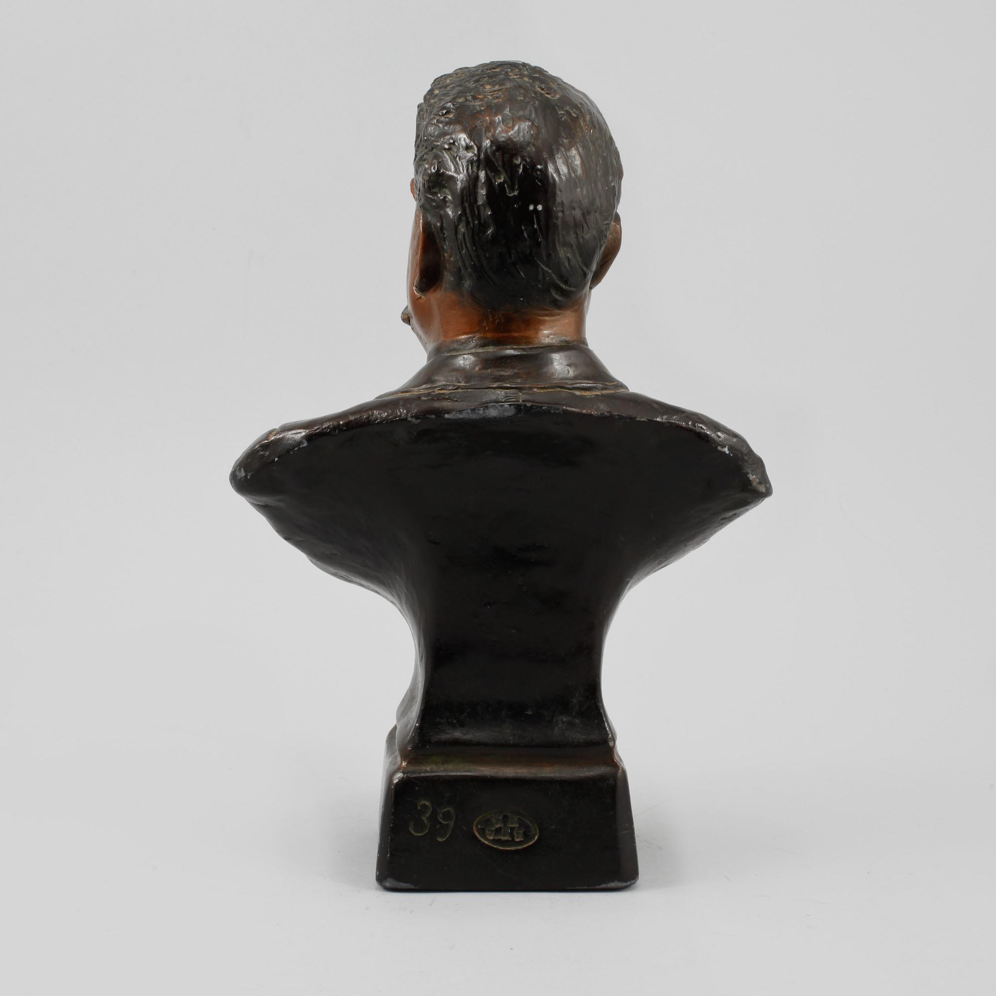 SKULPTUR, bemålad gips, 1900-talets andra hälft.