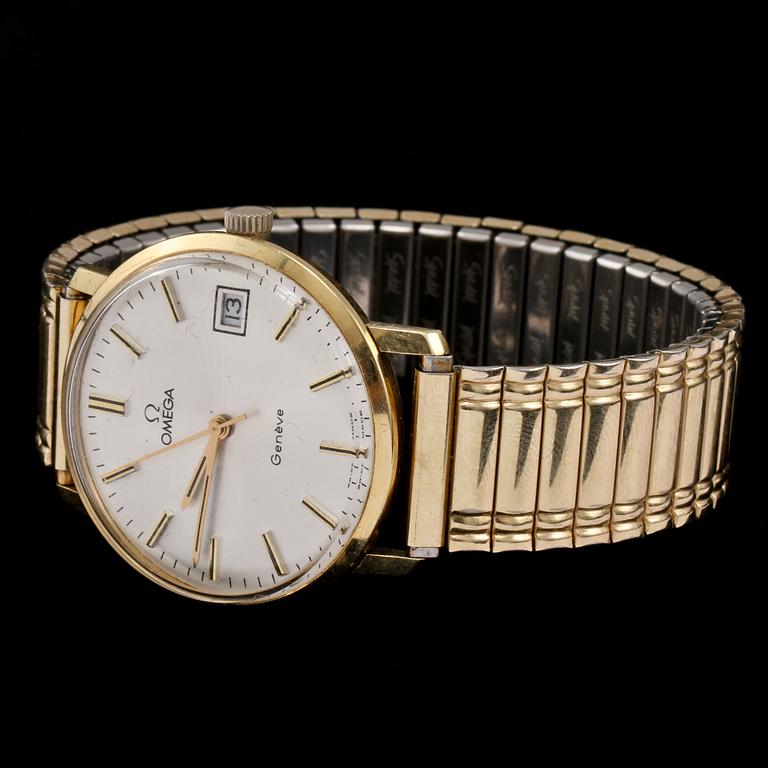 ARMBANDSUR, herr, 14 k guld, Omega, Genève , 1970-tal.