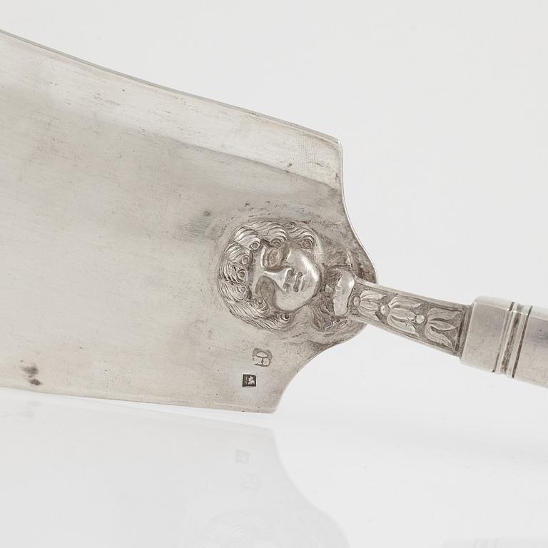 A Silver Cake Server, circa 1900.