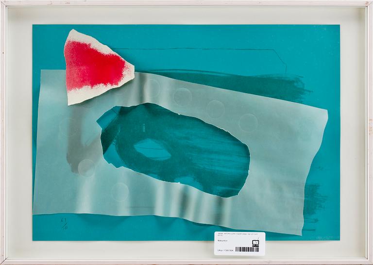 ANTONI LLENA, litografi/collage, sign och numr   
69/100.