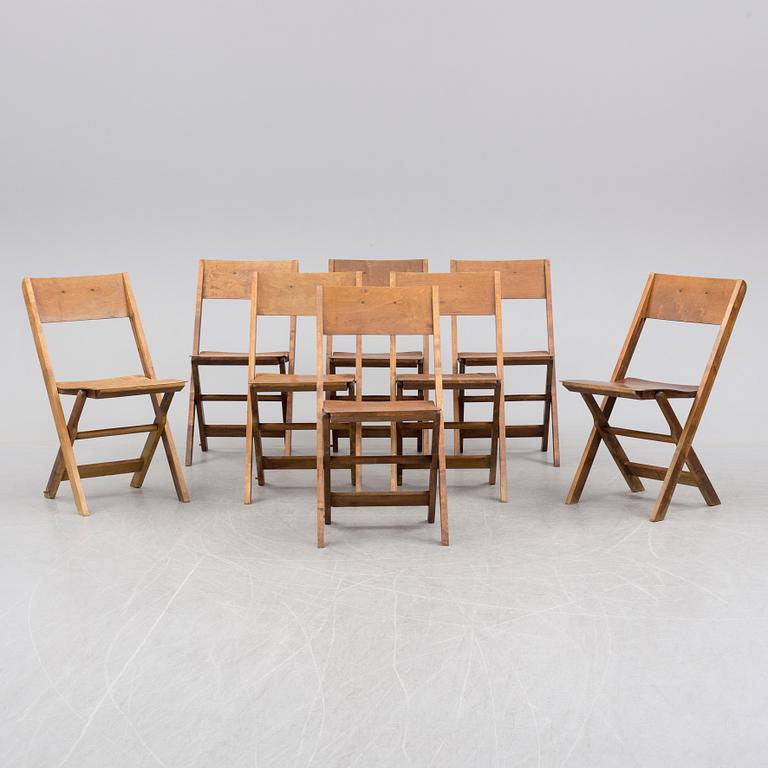 FÄLLSTOLAR, 8 st, 1930-tal.