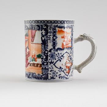 MUGG, porslin, Kina, Qianlong 1736-1795.