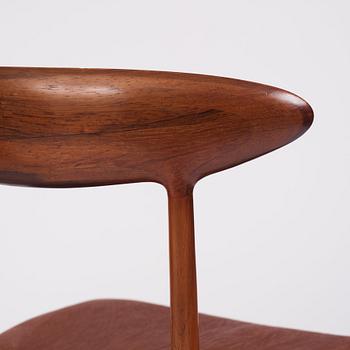 Kurt Østervig, 10 (6+4) rosewood chairs, model “Skagen” no. 27,  Brande Møbelindustri, Denmark 1950-60's.