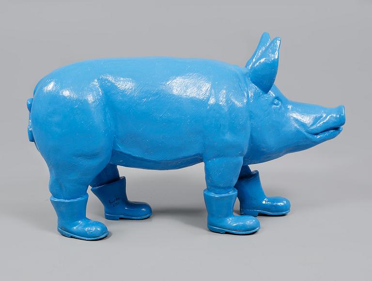 WILLIAM SWEETLOVE, skulptur i plast och glasfiber, sign Sweetlove och numrerad 6/50.