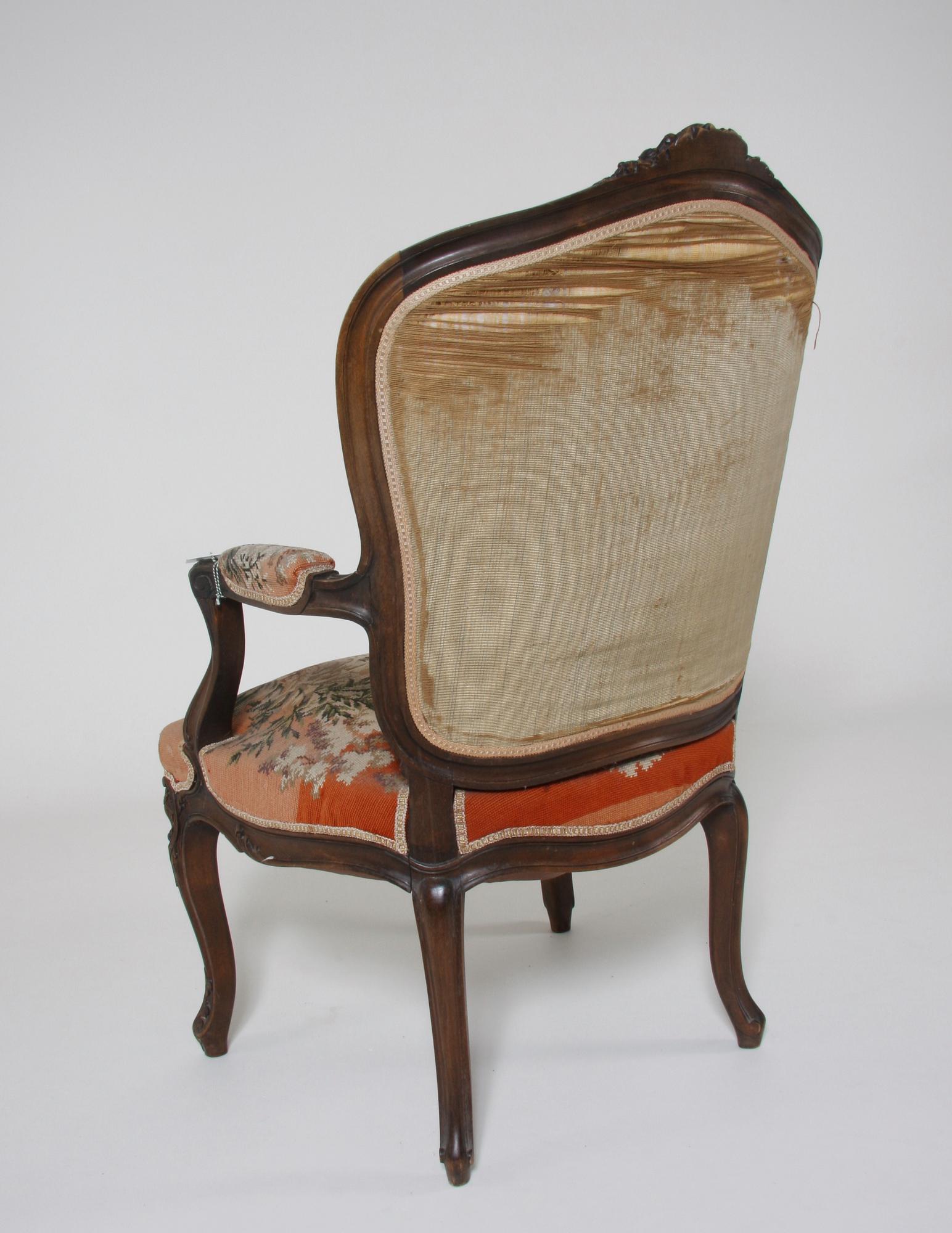 KARMSTOL, Louis XV-stil.