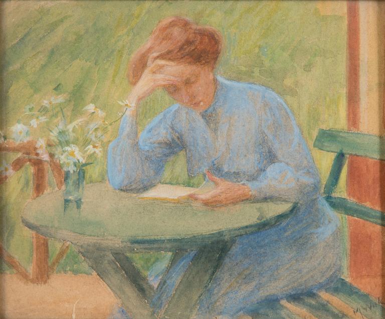 Maria Wiik, Reading woman.