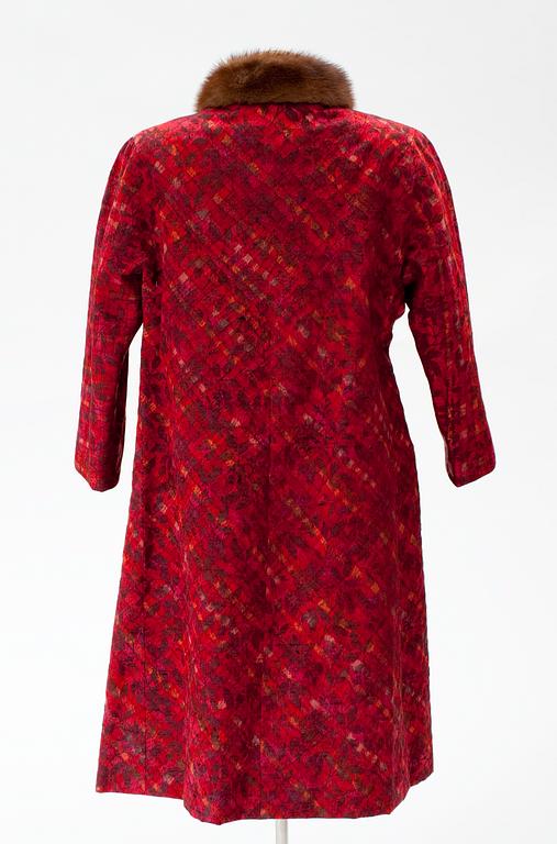 A Jaques Heim/Märthaskolan ensemble, coat and dress, 1963/64.
