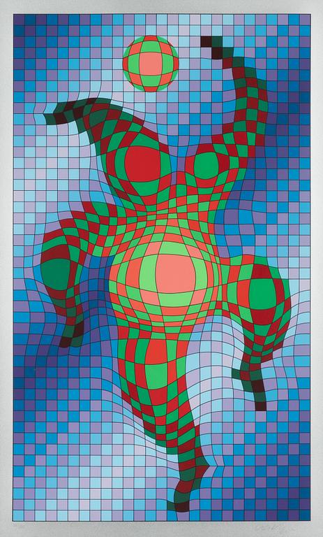 Victor Vasarely, "Clown med boll".