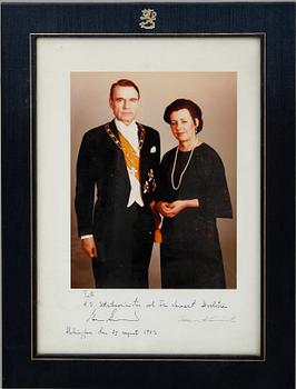 AUTOGRAFER, i tre ramar, bl a Stor-hertigen av Luxembourg.