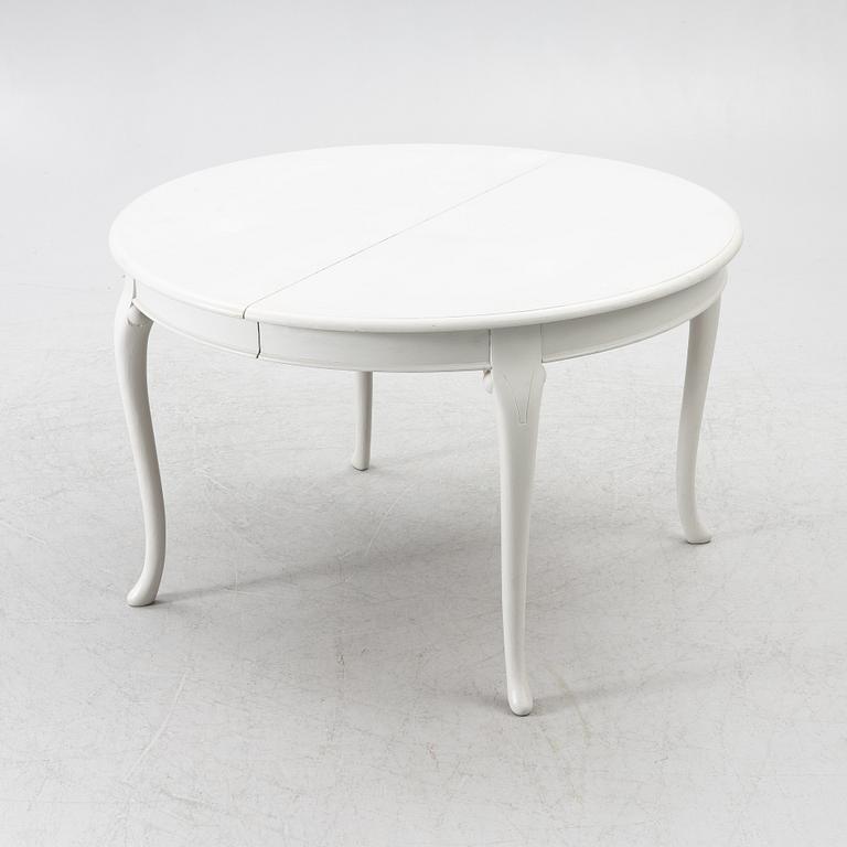 Matbord, 8 stolar, senbarockstil, 1900-tal.