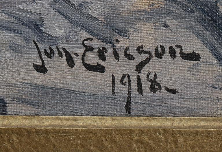 JOHAN ERICSON, olja på duk, signerad och daterad 1918.