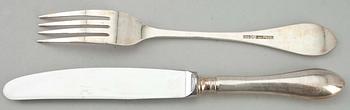 BESTICK 12 st, silver, Samuel Westerlund (1891-1913) Borgå 1926.