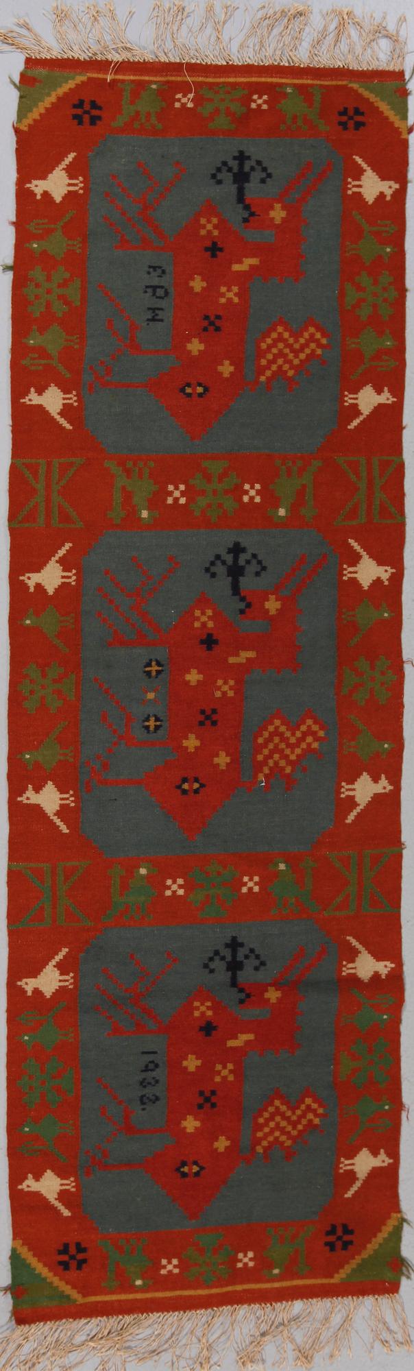 VÄVNAD, Skåne, monogramsignerad F.P.W. och daterad 1932, 180 x 55 cm.