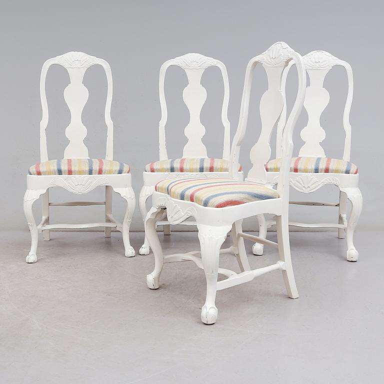 STOLAR, 4 st (2+2), senbarock, 1700-tal.