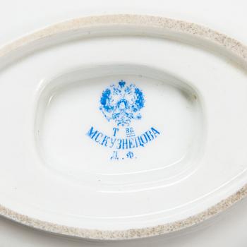 Dinner ware, porcelain, 57 pcs, Kuznetsov, Dmitrov factory, Russia 1894-1917.