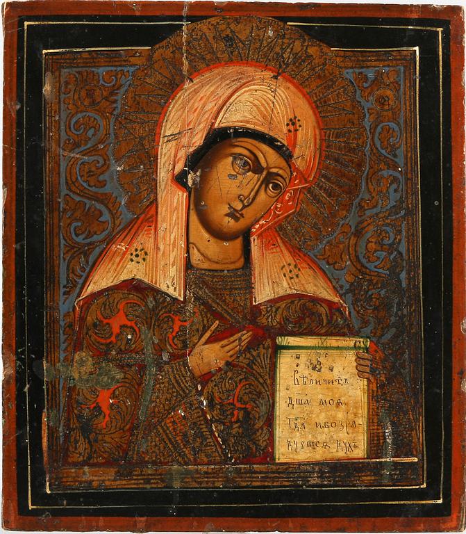 IKON, Ryssland, på träpannå, 1800-tal.