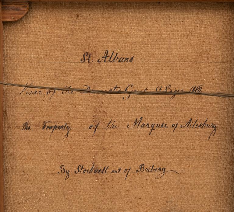 Okänd konstnär, olja på duk sig signerad och daterad 1883, efter Harry Hall.