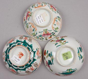 SKÅLAR, 6 st, porslin, Kina, 1800-tal.