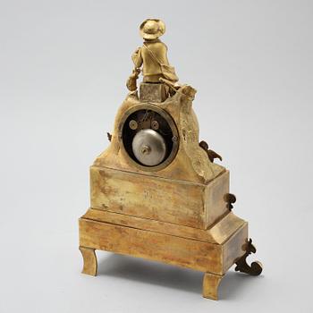 A late Empire table clock, clockwork marked "Japy Freres", made in the mid/second half of the 20th century.