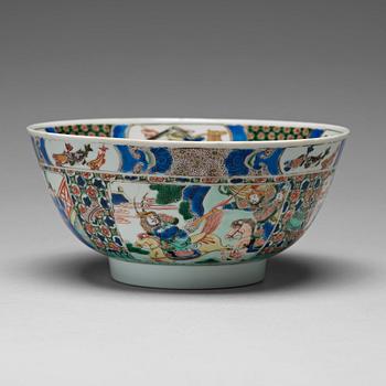 597. A famille verte bowl, Qing dynasty, Kangxi (1662-1722).