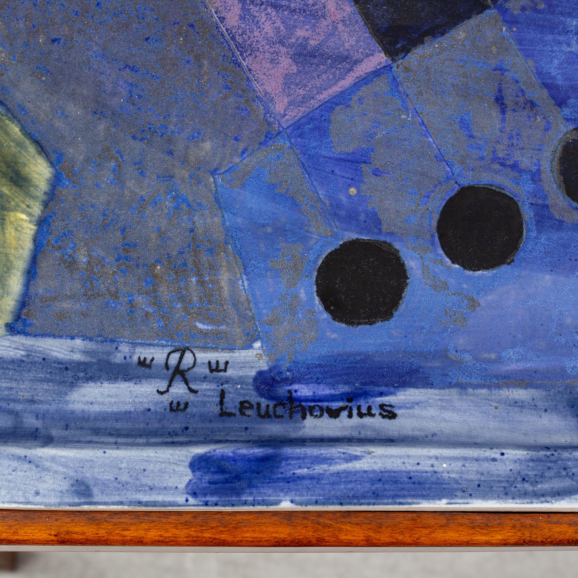 Sylvia Leuchovius, brickbord, fajans, Rörstrand.