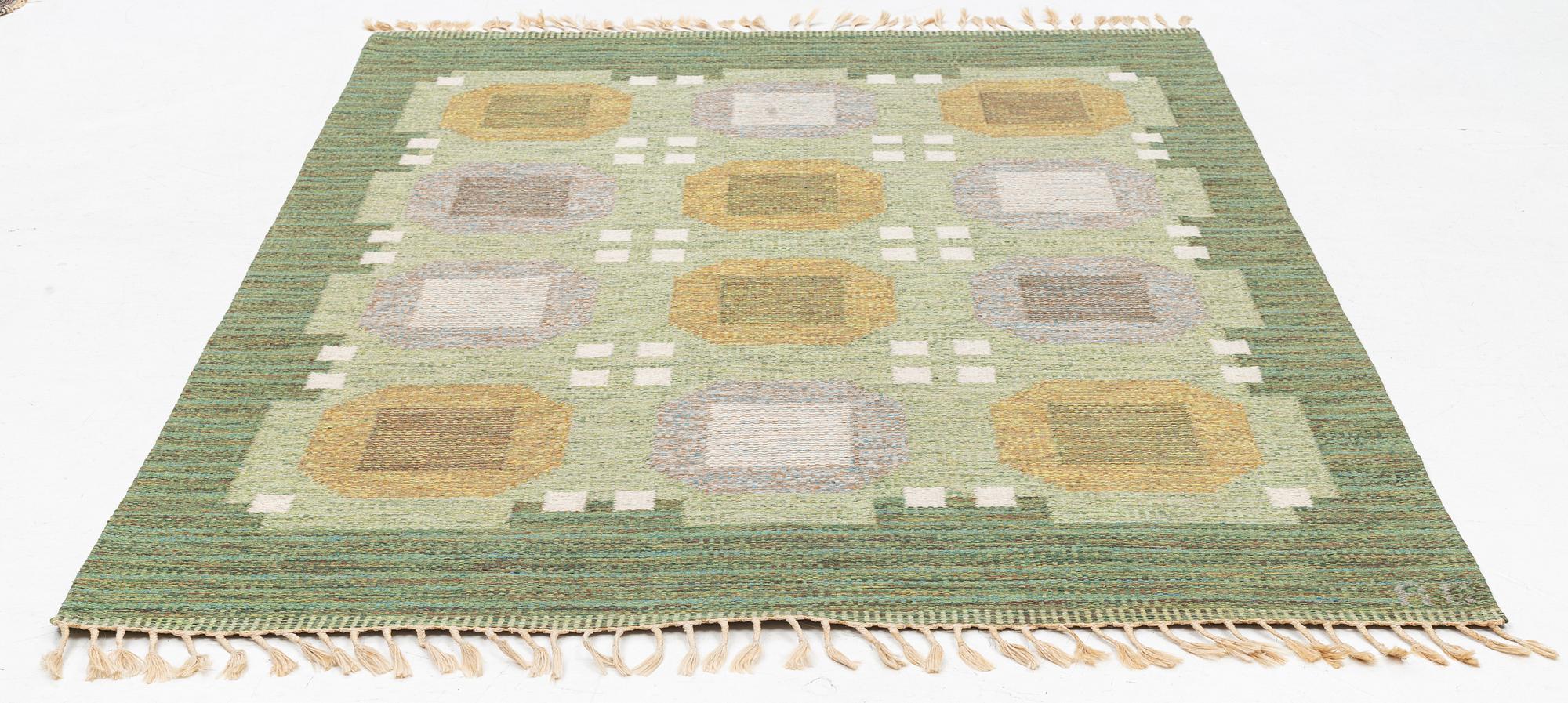 Rakel Carlander, matta, rölakan, ca 245 x 170 cm. signerad RC.