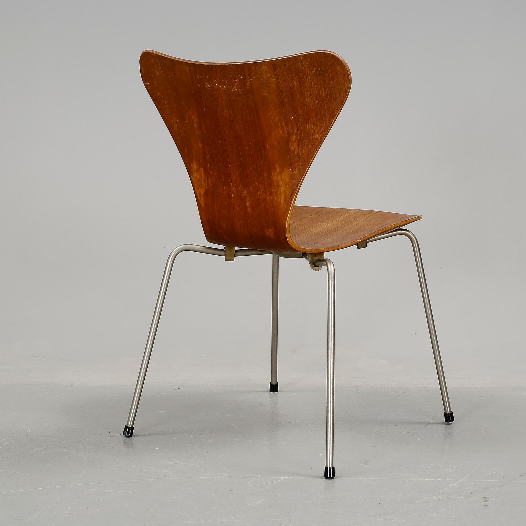 STOL, "Sjuan", Arne Jacobsen, Fritz Hansen, 1960-tal.