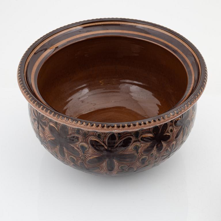 Tomas Anagrius, two earthenware bowls, Kvidinge, 1970's.