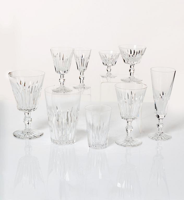 Fritz Kallenberg, a 108-piece 'Pyramid' glass service, Kosta Boda, Sweden, 20th Century.