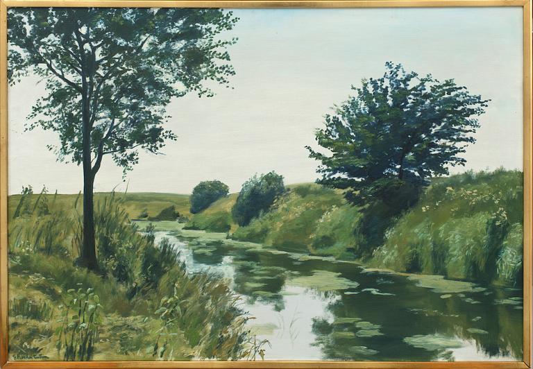 Gerhard Nordström, oil on canvas signed.