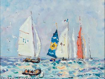 Jaques Bouyssou, oil,on canvas, signed.