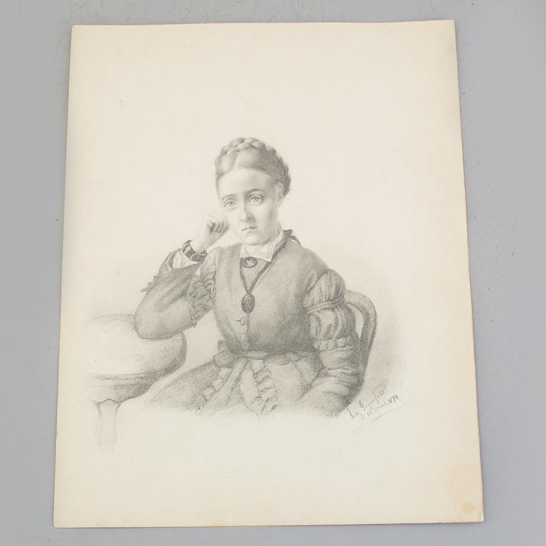 LOTTEN VON GEGERFELT, drawings (13), one of which framed.