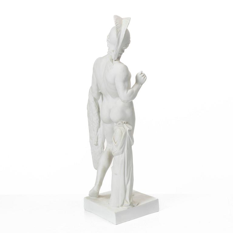Bertel Thorvaldsen, after, a bisquit porcelain figurin, 'Jason and the golden fleece'.