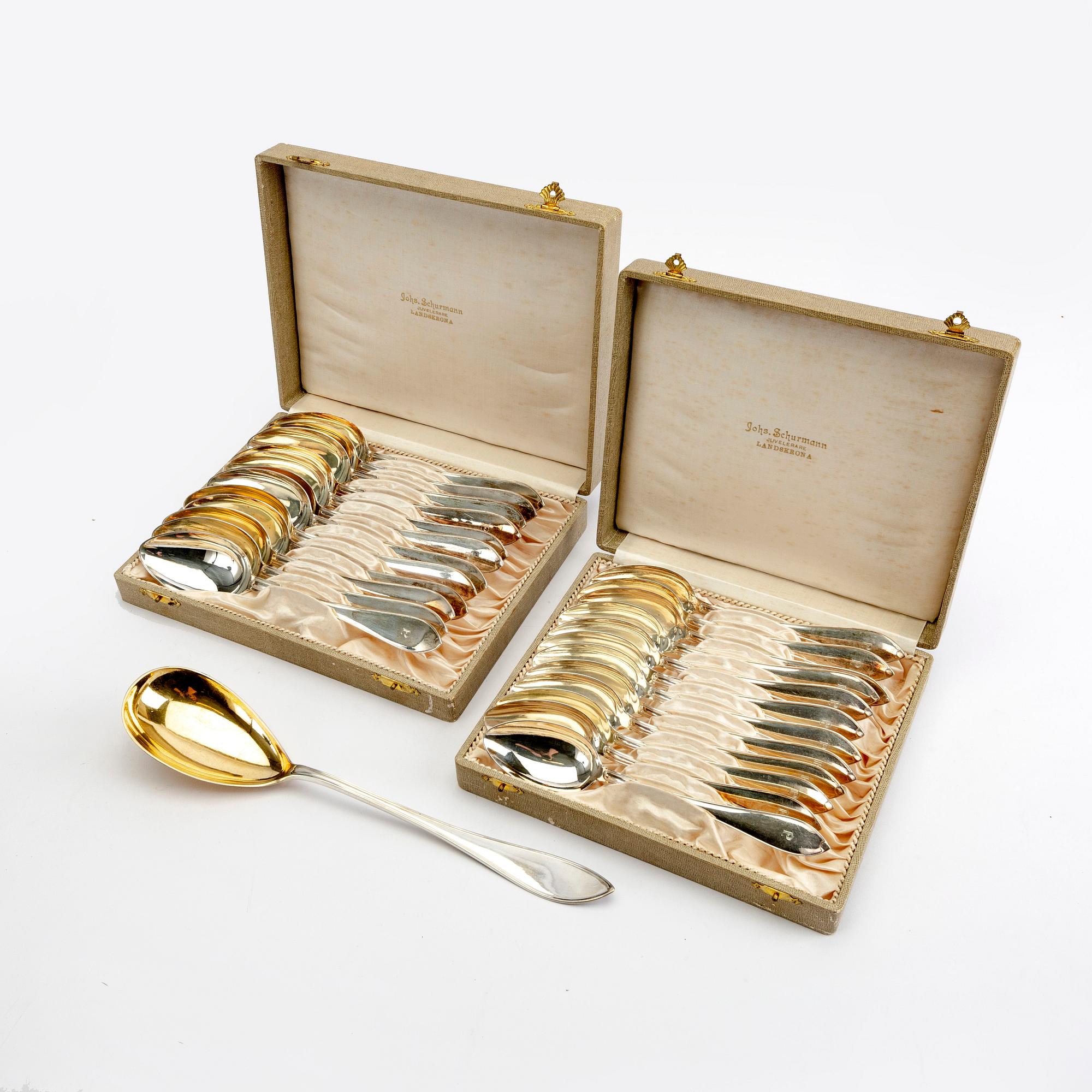 GAB skedar 25 st silver Stockholm 1927.