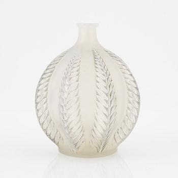 René Lalique, a 'Malines' glass vase, France.