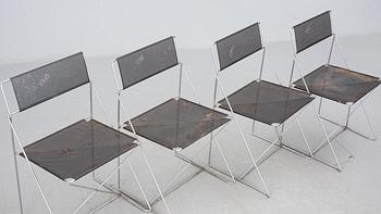 STOLAR, 4 st, "X-line", Niels Jörgen Haugesen, Danmark, formgiven 1977.