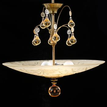 TAKLAMPA, 1930/40-tal. Höjd ca 60 cm.