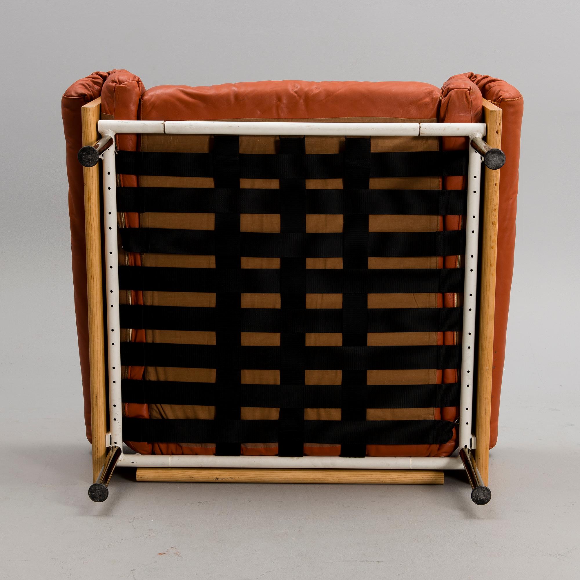 YRJÖ KUKKAPURO "ATELJEE" SOFA AND EASY CHAIR, manufactured by Haimi 1970's. Designed 1963.